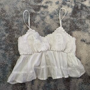 RSQ White Cotton Cami Top